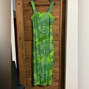 JOSEPH RIBKOFF green SLEEVELESS SQUARE NECK DRESS